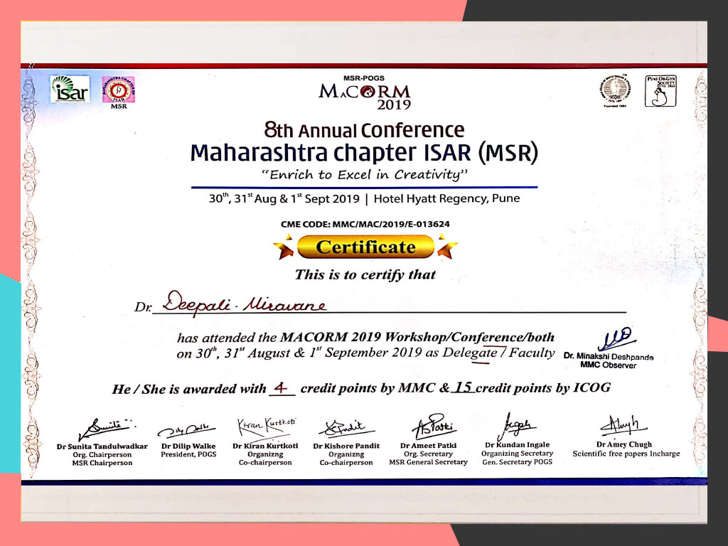 8th Annual conference(MSR) in pune